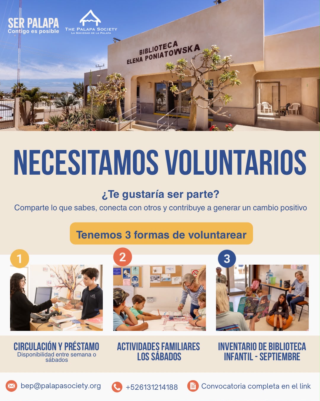 Library Volunteer: Family Activities poster