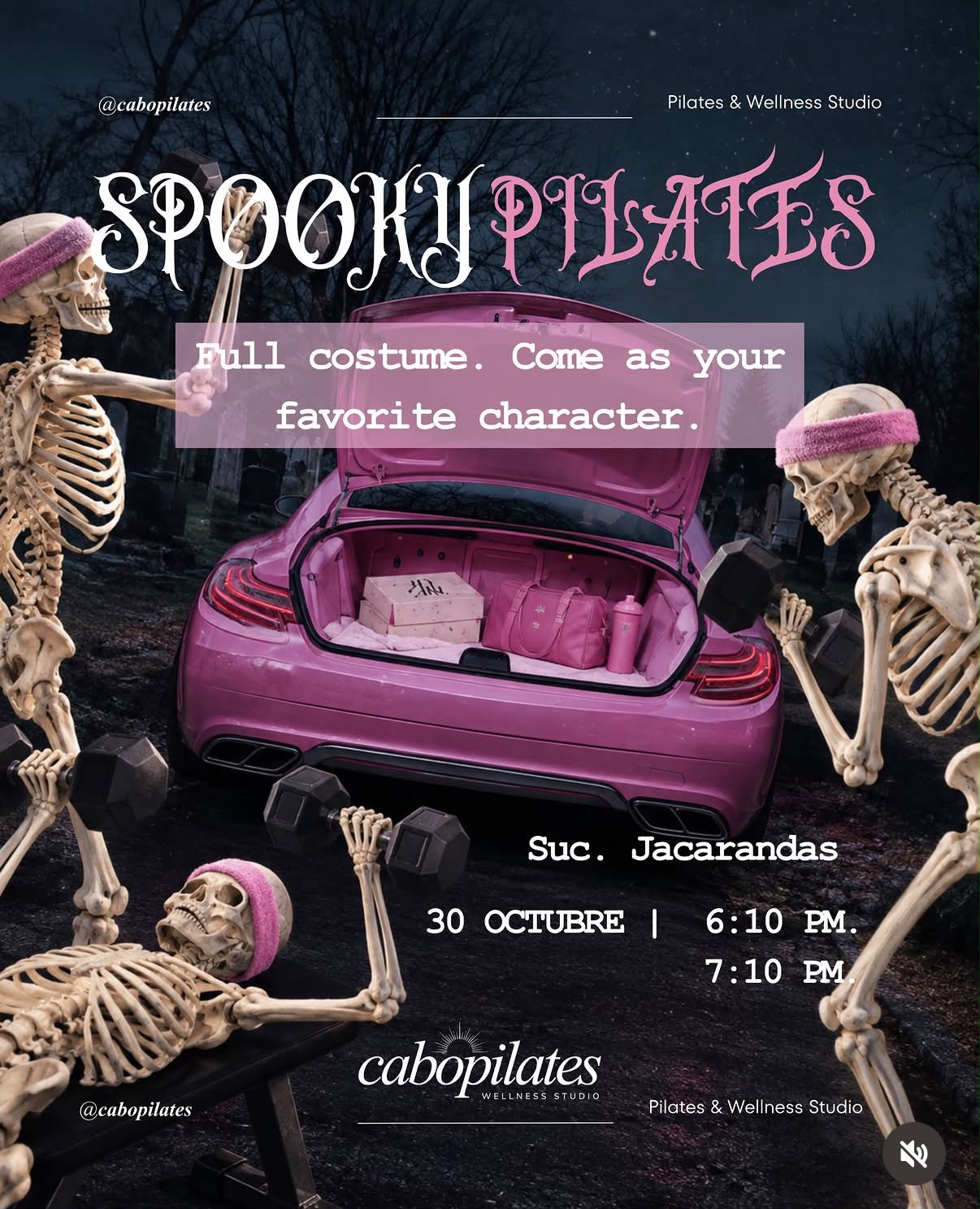 Spooky Pilates poster