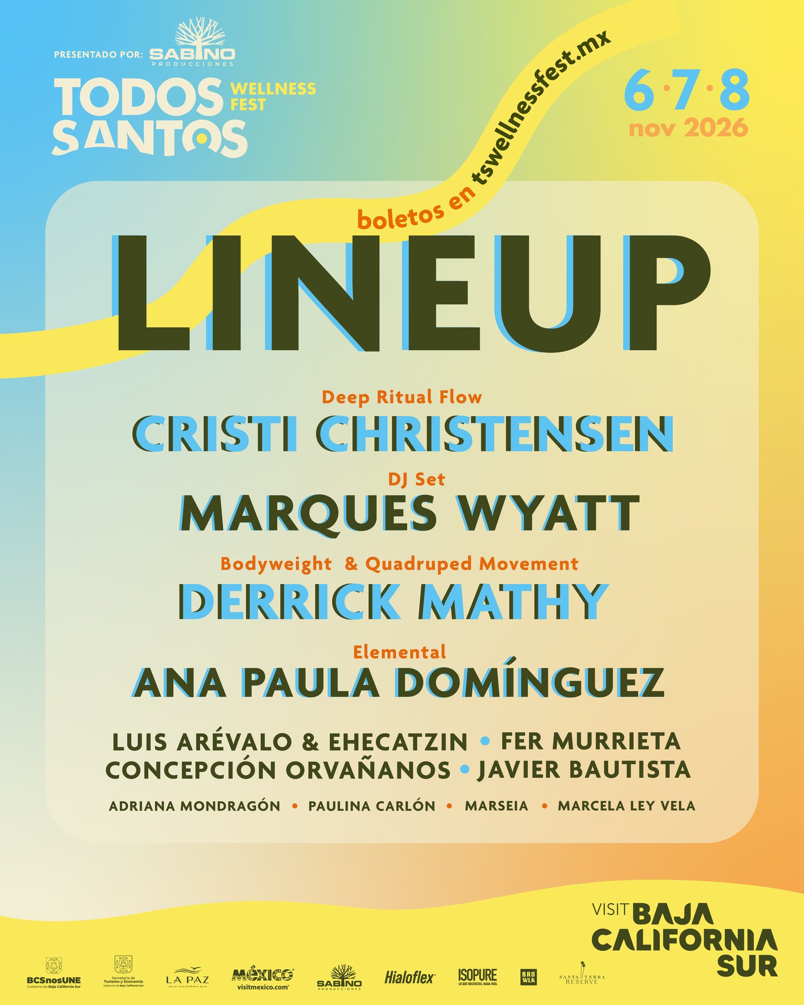 Todos Santos Wellness Fest 2026 poster