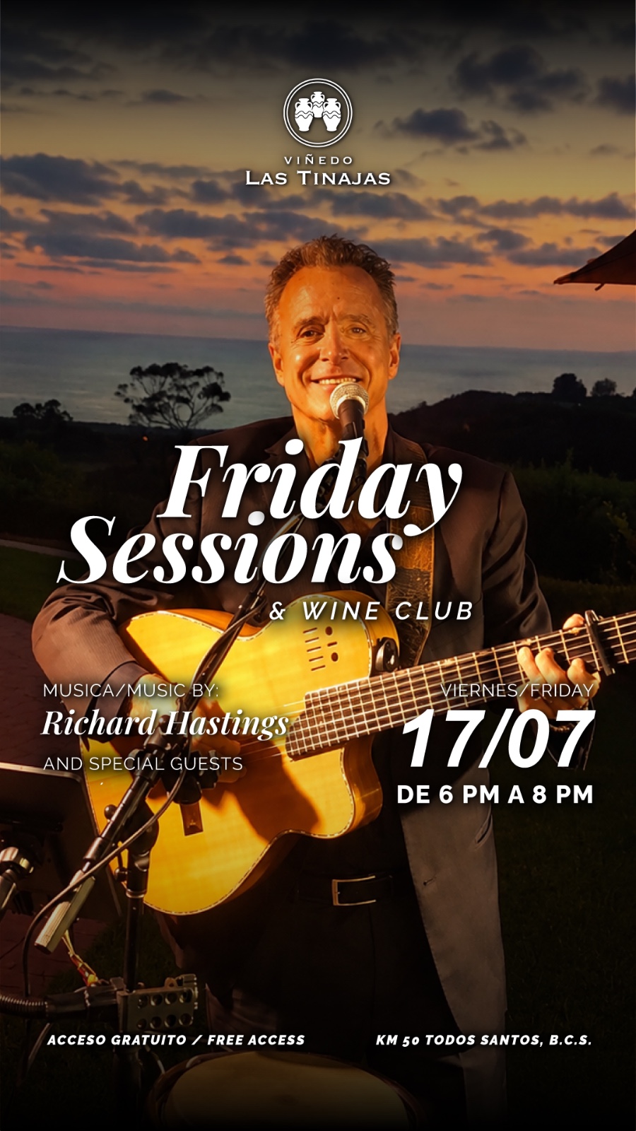 FRIDA SESSIONS AND WINE CLUB VIÑEDO LAS TINAJAS poster