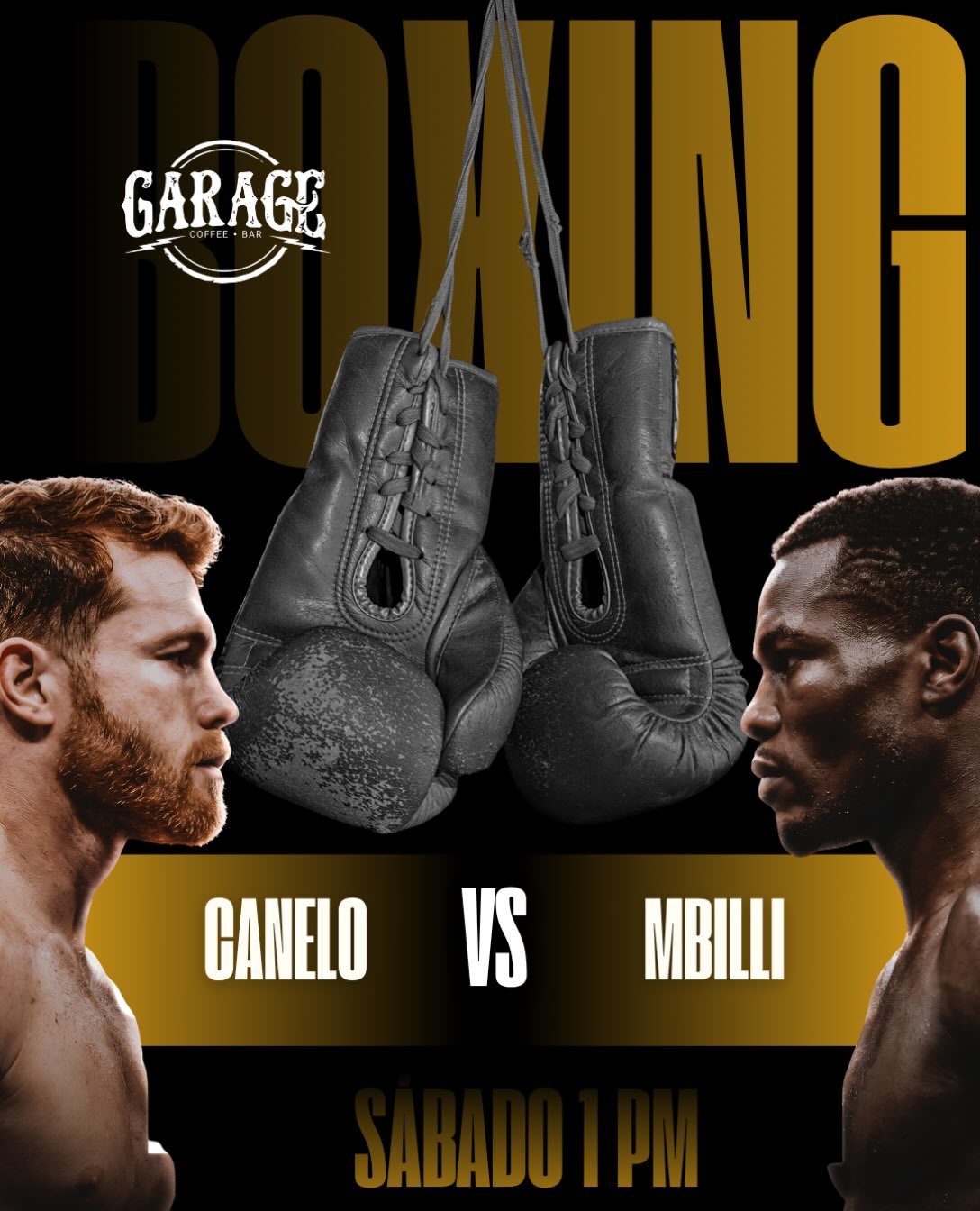 Canelo vs. Mbilli Boxing Match poster