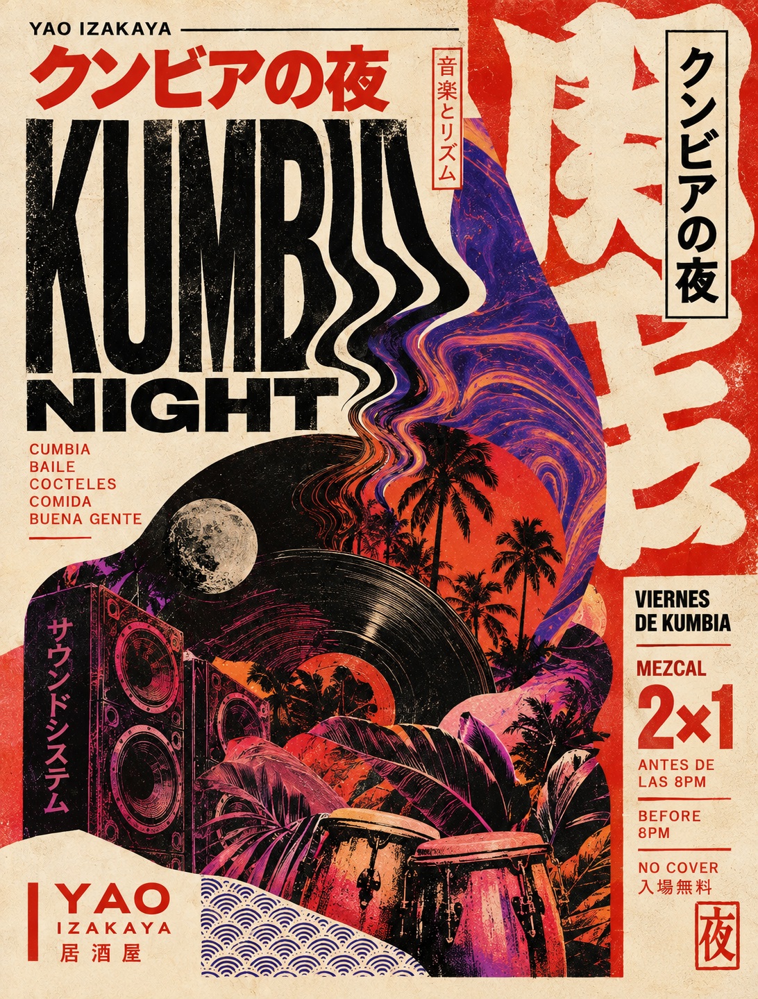 Cumbia Night at Yao poster