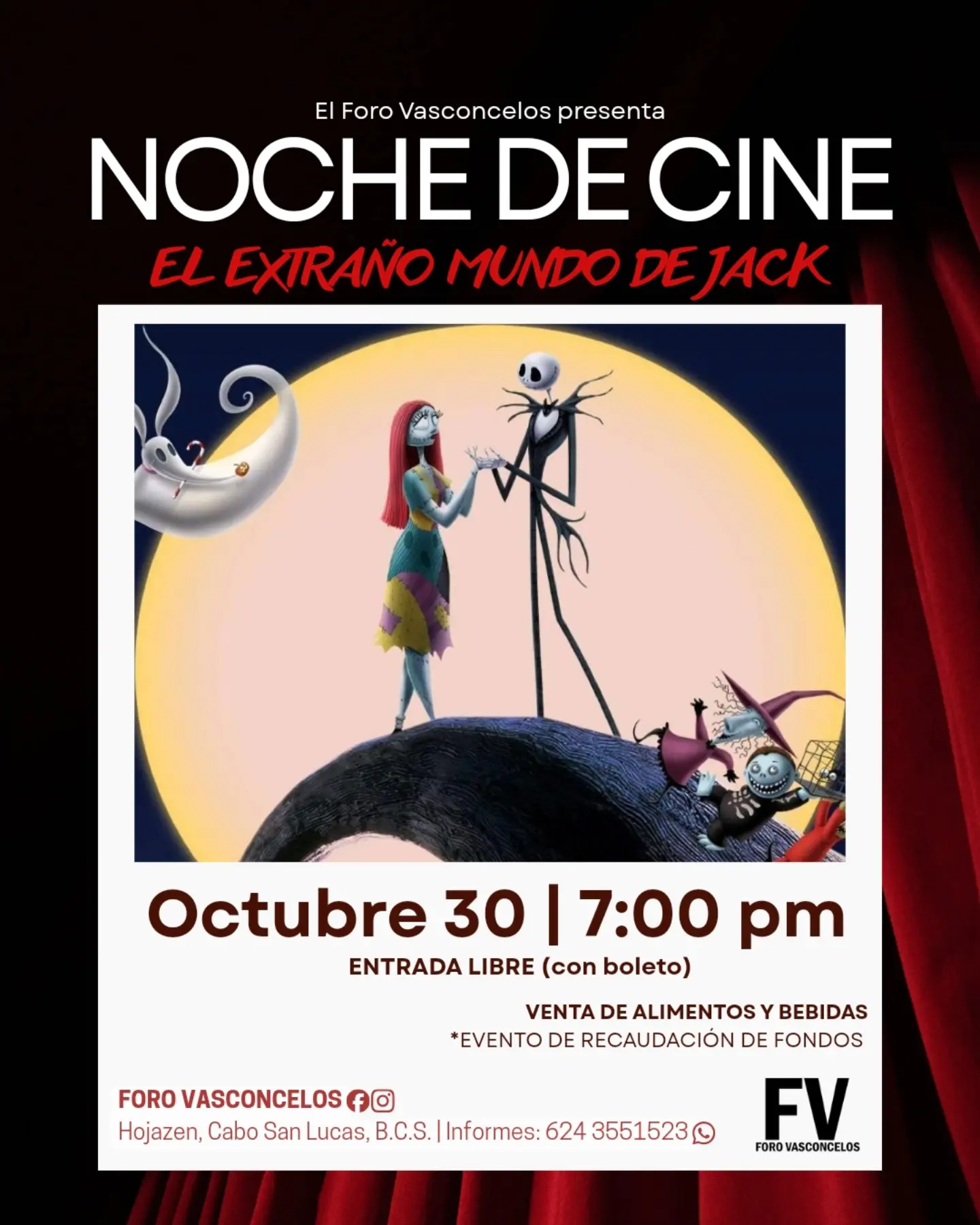 Movie Night: The Nightmare Before Christmas (Noche de Cine: El Extraño Mundo de Jack) poster