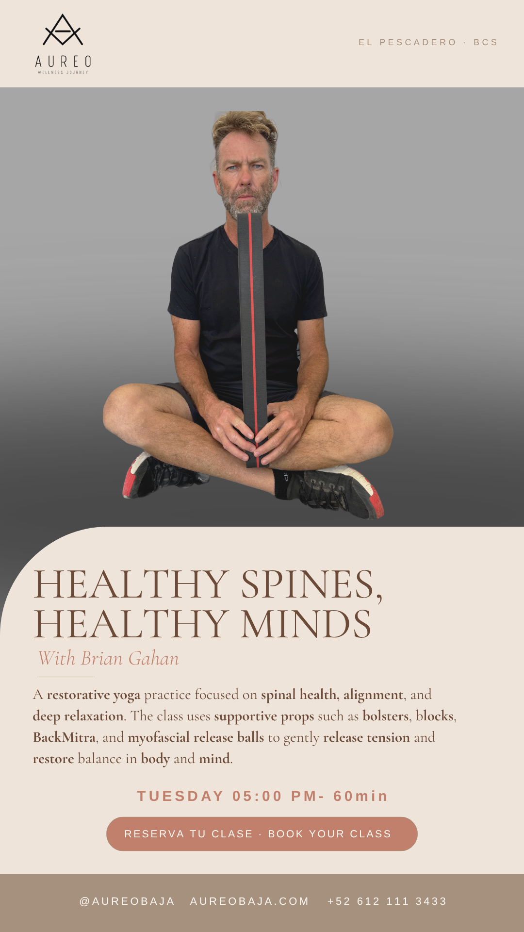 Restorative Yoga con Brian poster