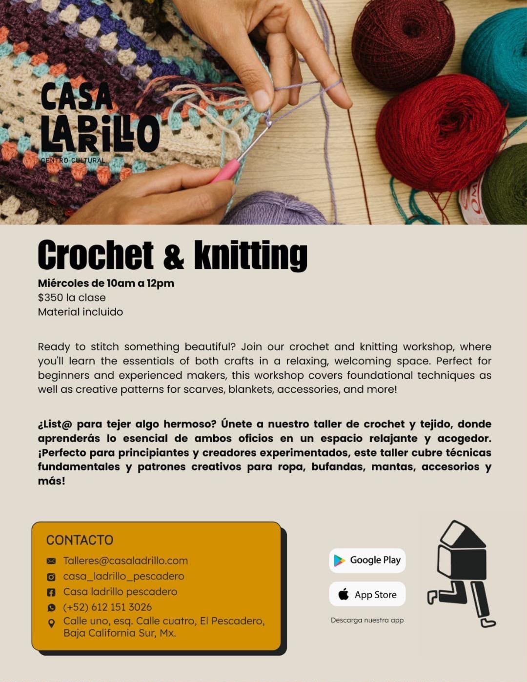 Crochet & knitting poster