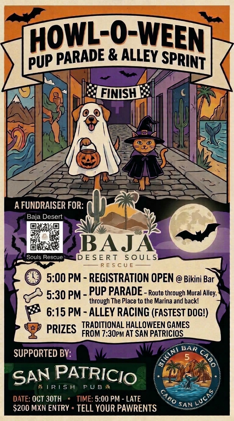 Desfile de Cachorros Howl O Ween y Carrera de Callejón poster