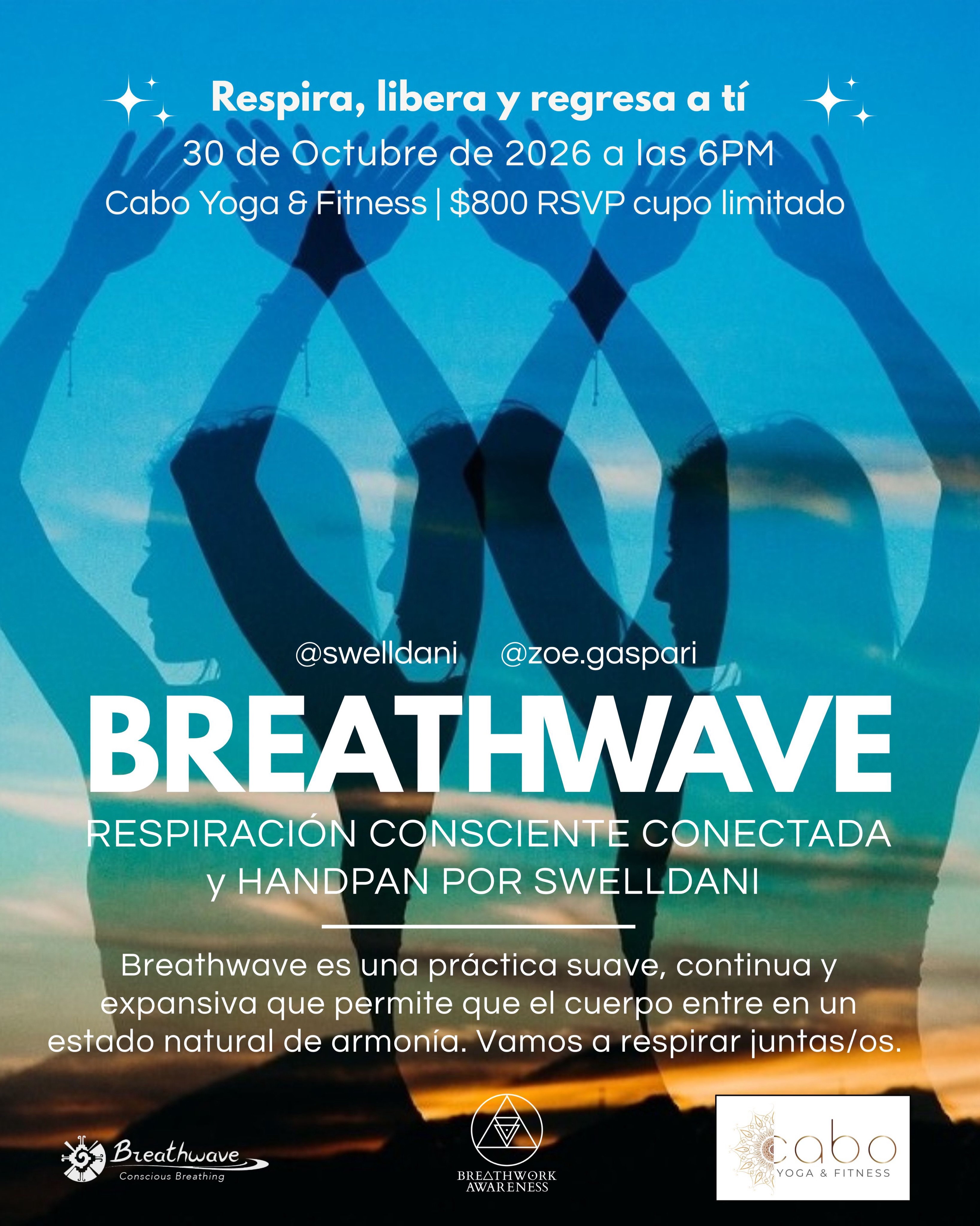 Breathwave – Conscious Connected Breathing with Live Handpan poster