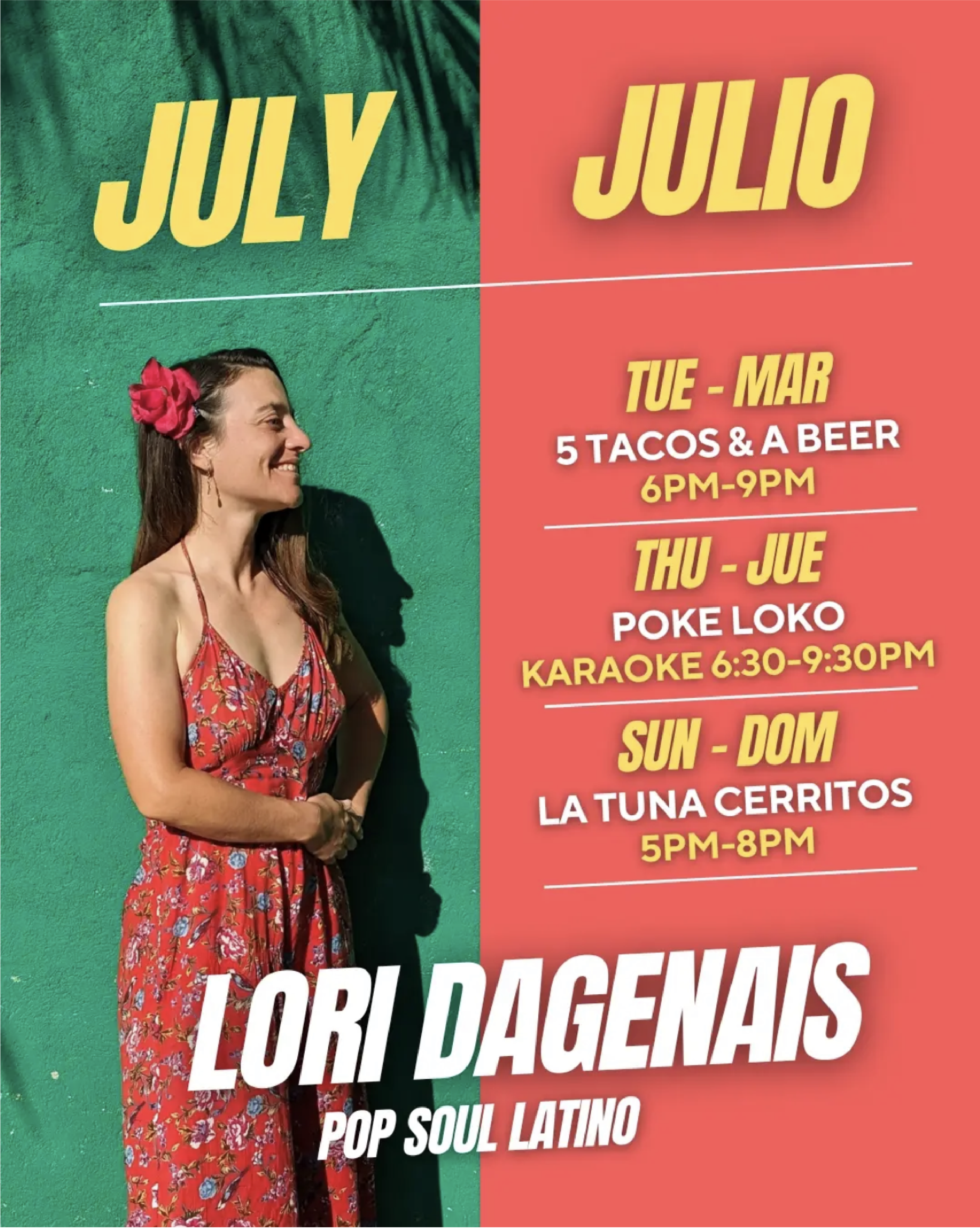 Live Music with Lori Dagenais poster