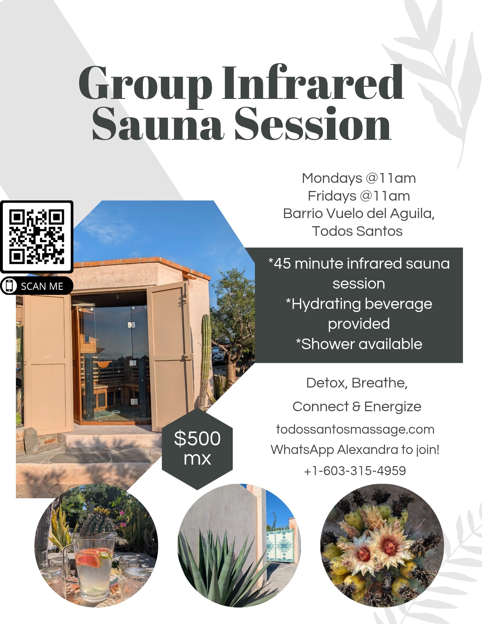 Group Infrared Sauna Session poster