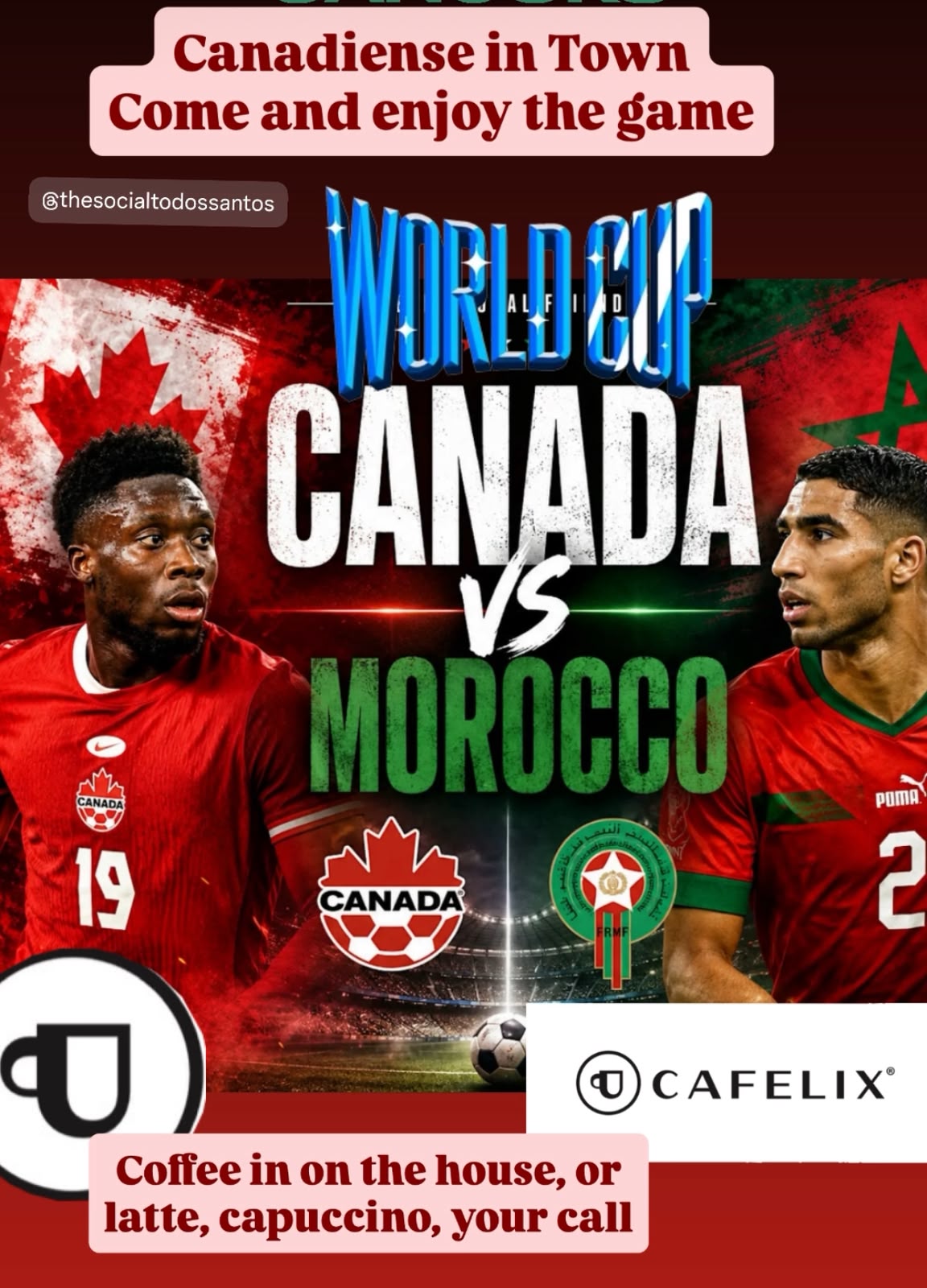 World Cup: Canada vs Morocco poster
