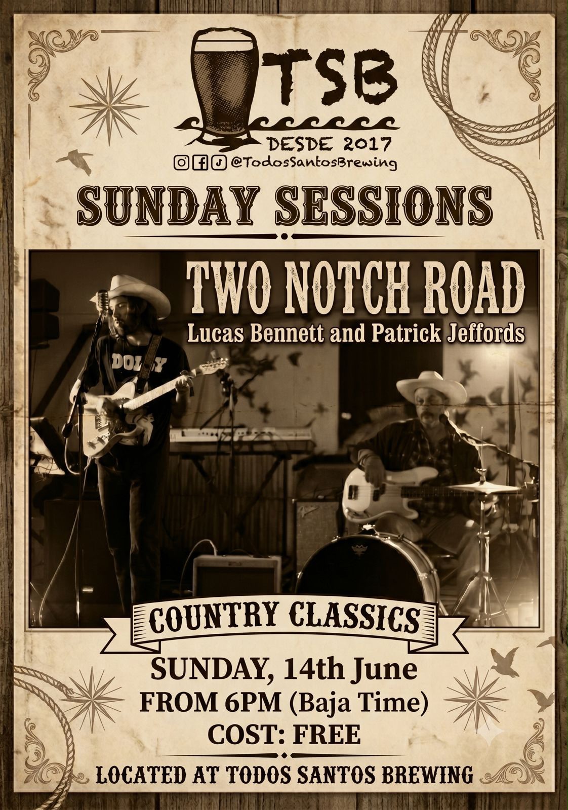 Sunday Sessions - Country Classics with Two Notch Road