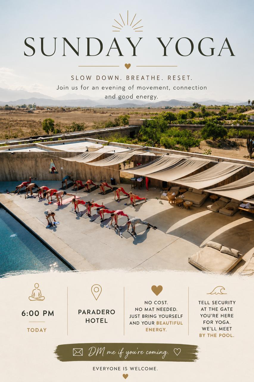 Sunday Yoga poster