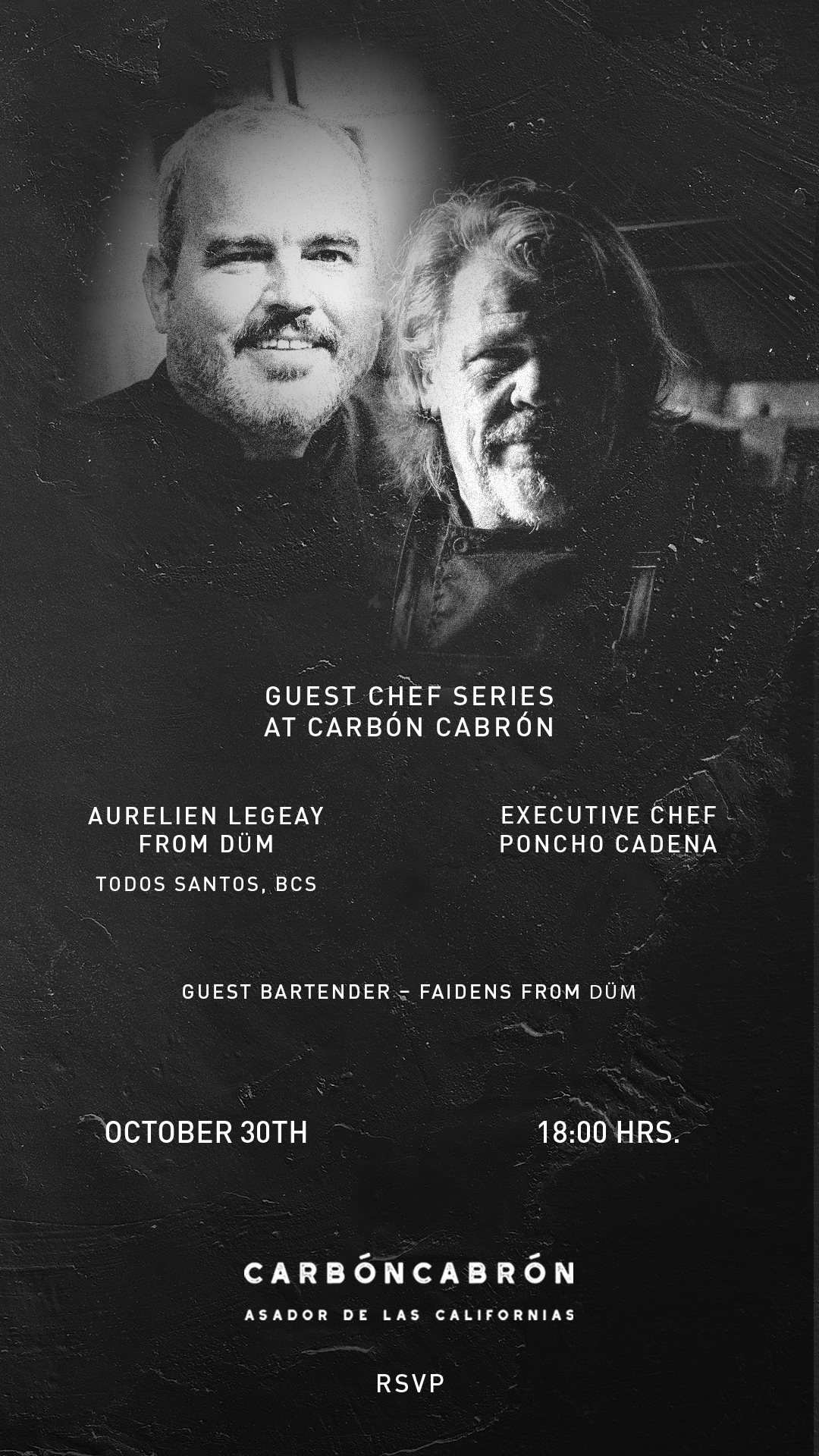 Guest Chef Series at Carbón Cabrón poster