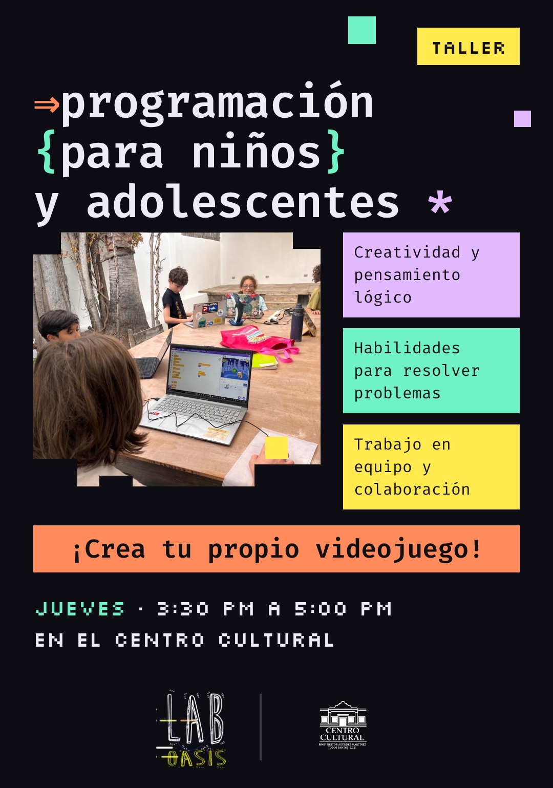 Create Your Own Video Game — kids workshop