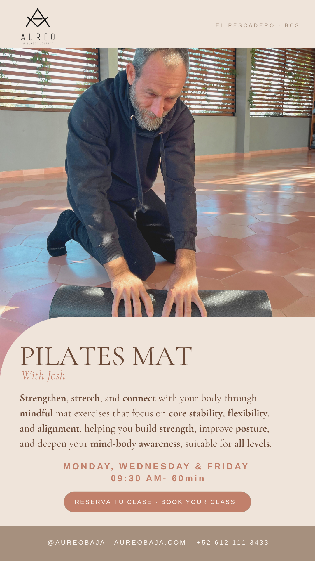 Pilates Mat con Josh poster