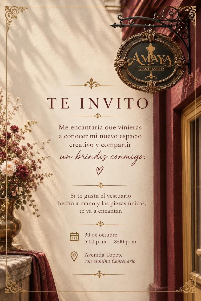 Inauguración de Amaya Vestuario — casa abierta y brindis en un nuevo taller de vestuario artesanal (Todos Santos)