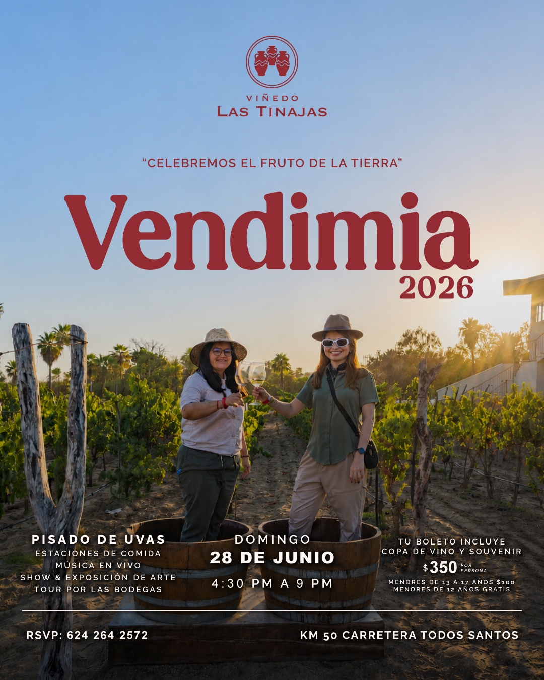 VENDIMIA 2026 VIÑEDO LAS TINAJAS poster