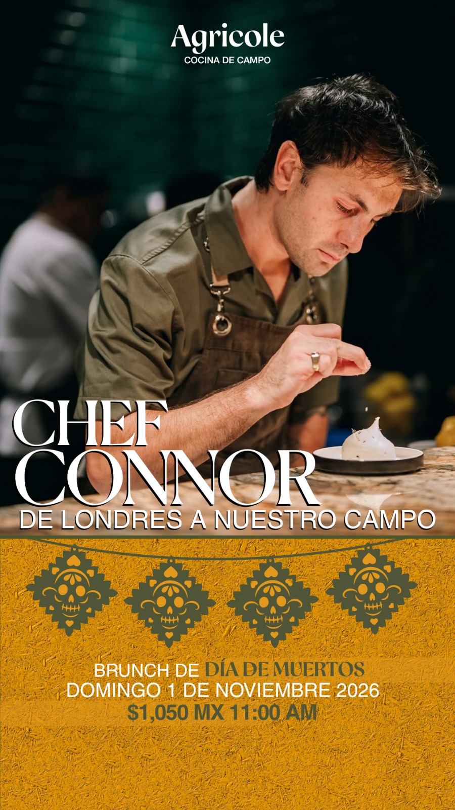 Día de Muertos Brunch with guest chef Connor Jack Twomey (London) at Cocina de Campo by Agricole, Pescadero