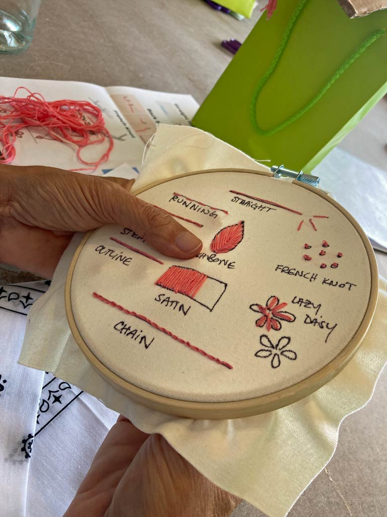 Embroidery Workshop at Earth Art Studio poster