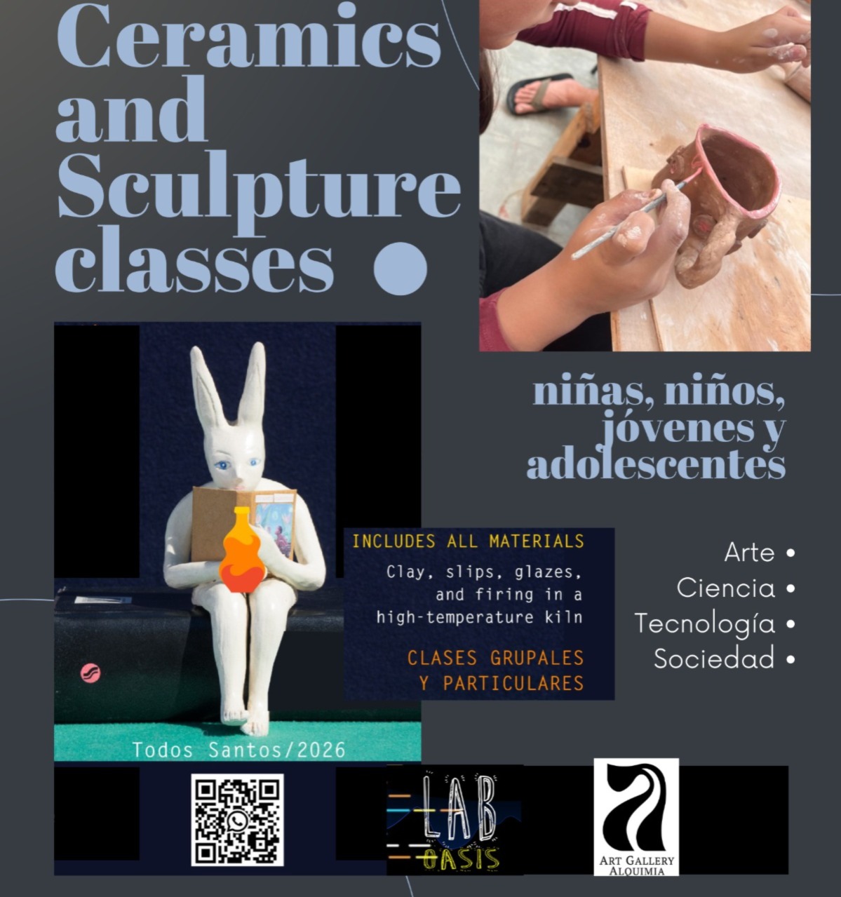 🎨 Ceramics & Sculpture Classes poster