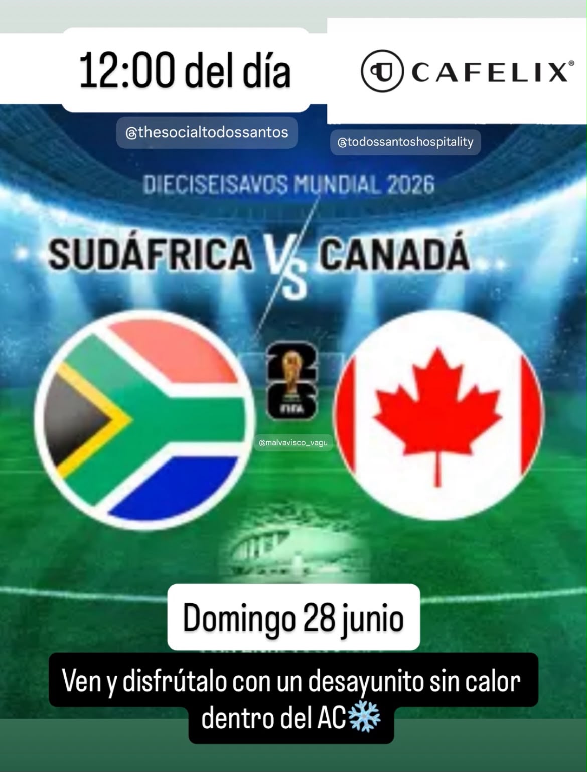 FIFA World Cup 2026 - South Africa vs Canada Match Viewing poster