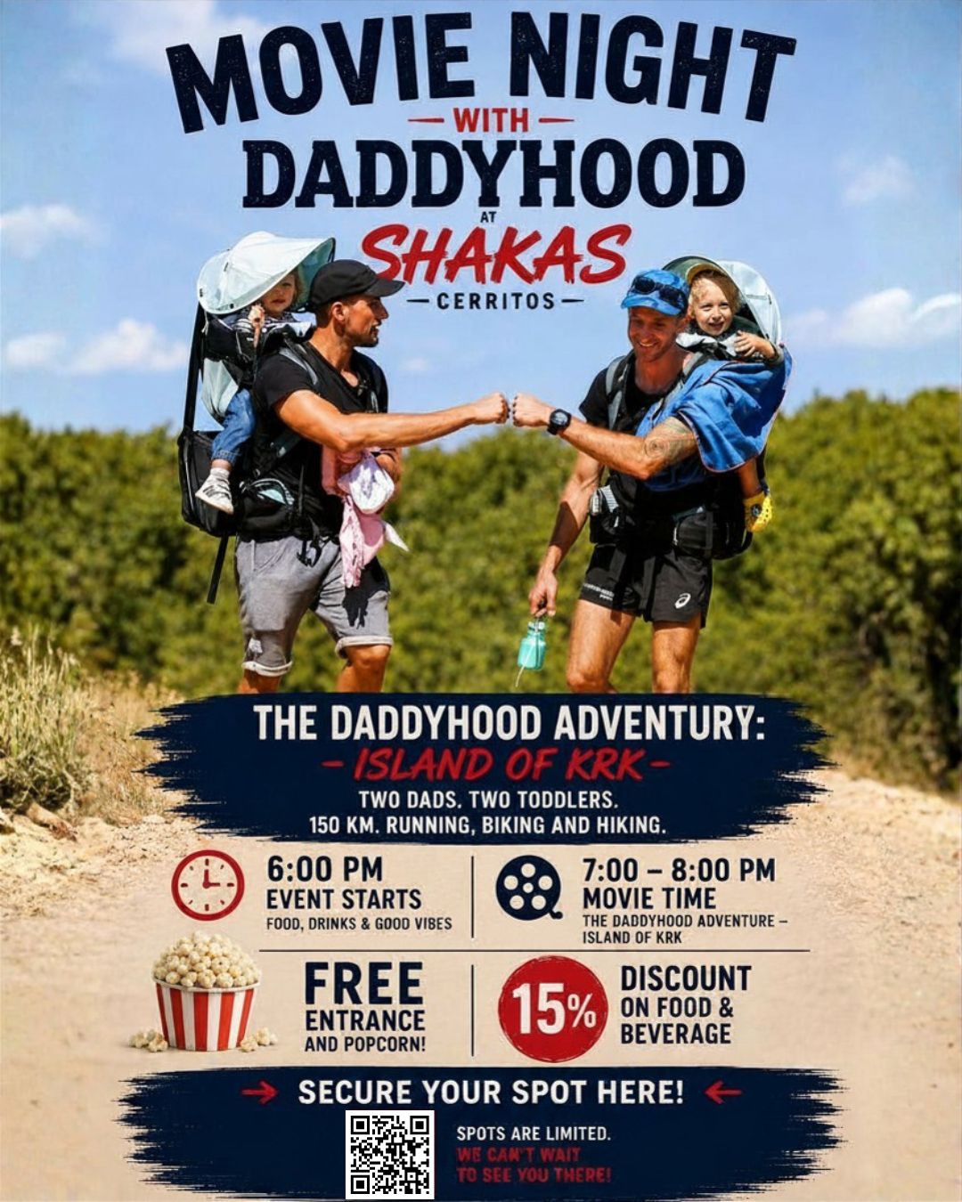 Movie Night with Daddyhood at Shakas Cerritos poster