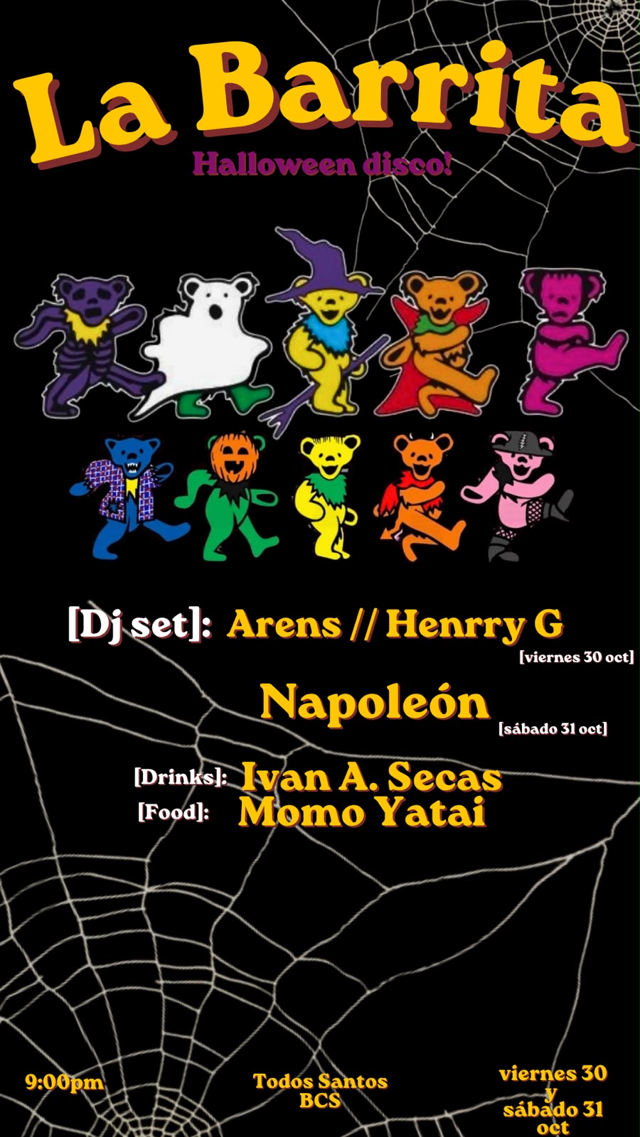 La Barrita Halloween Disco poster