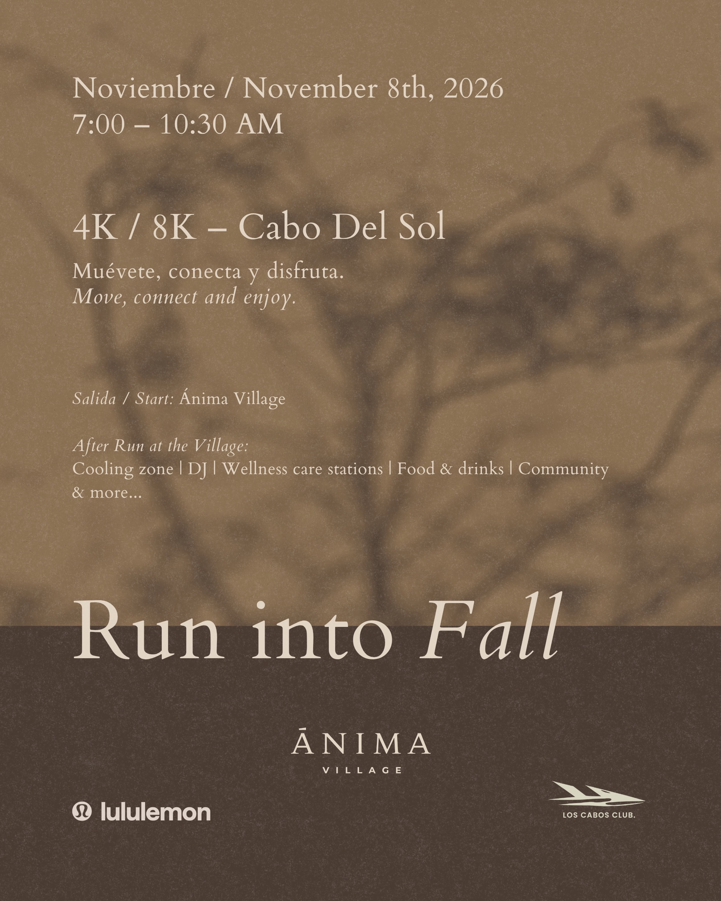 Run into Fall — 4K & 8K community race (Ánima Village)
