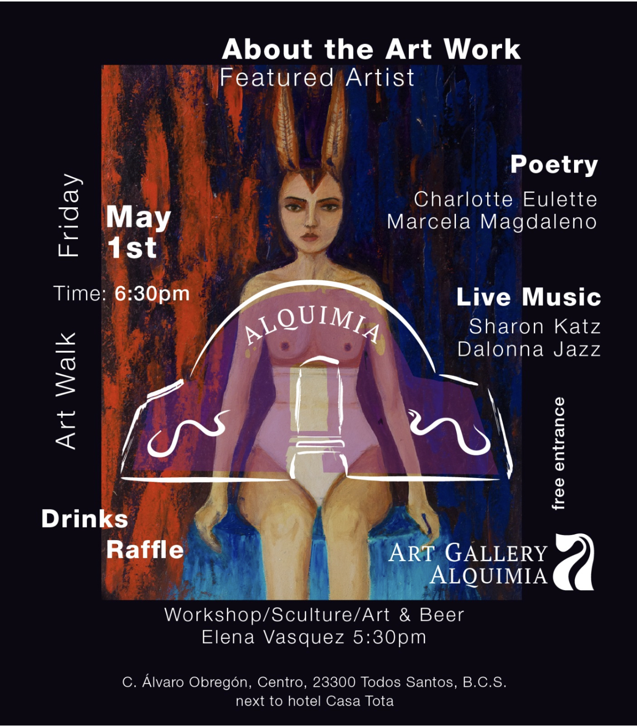 Featured Artist Live Event “The Work of Art” poster