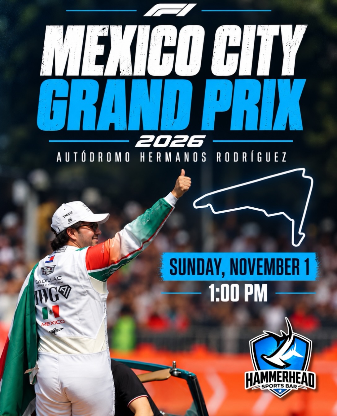 Mexico City Grand Prix 2026 Watch Party poster