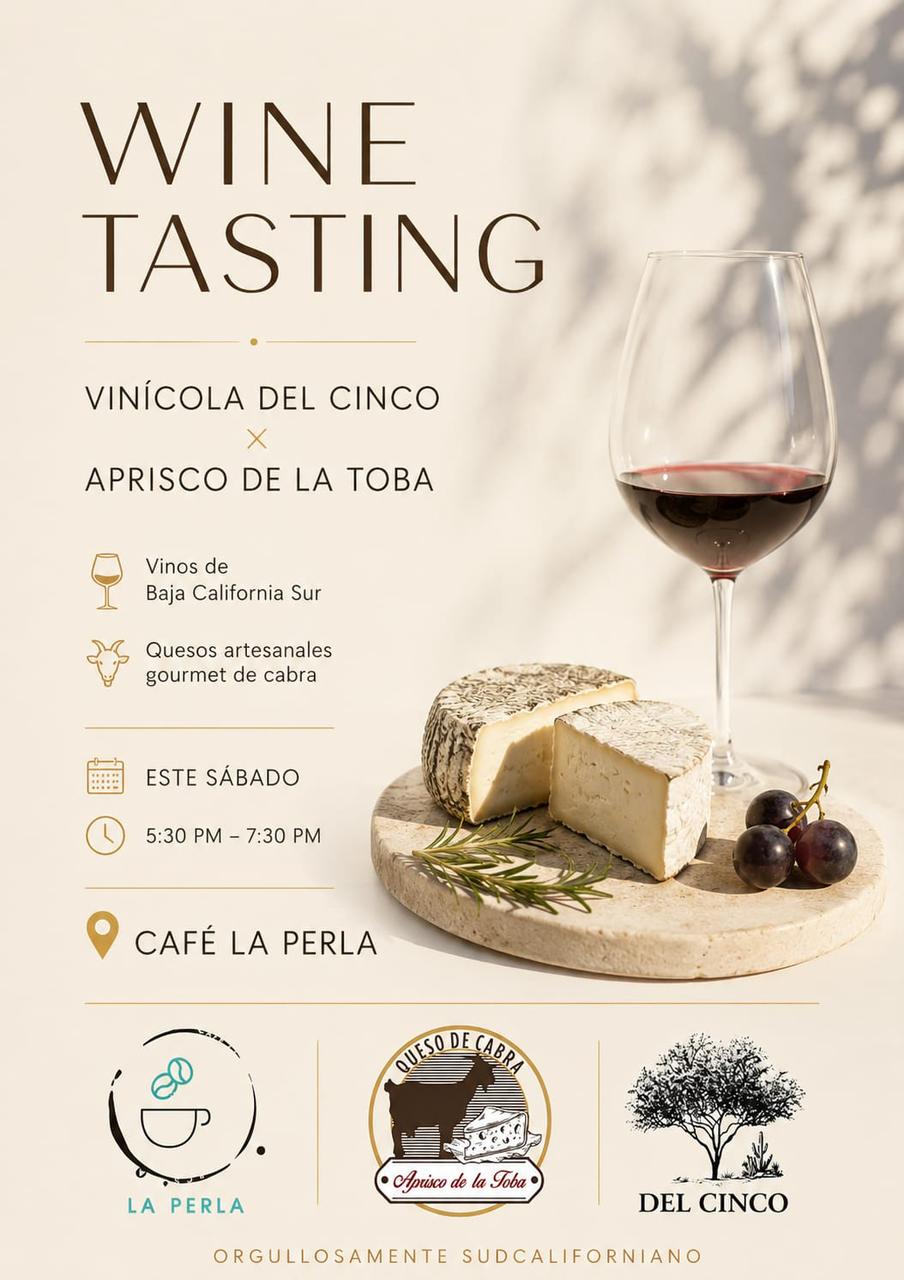 Wine and Cheese Tasting at Café La Perla poster