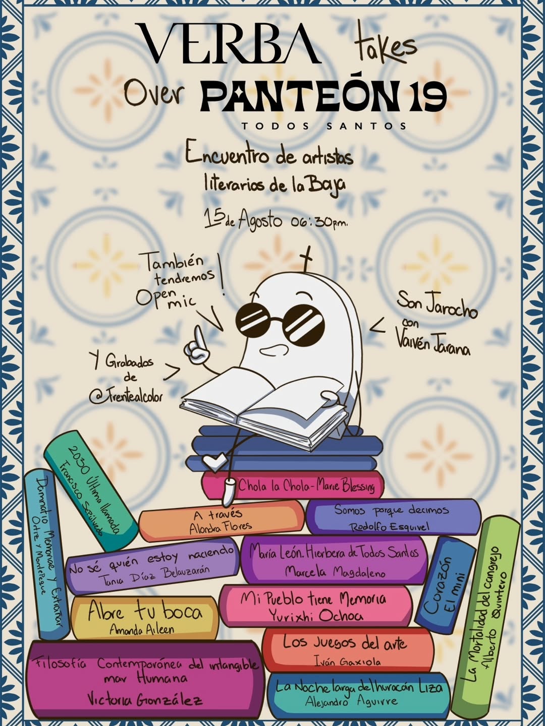 La Verba: Books, Music & Community Night poster