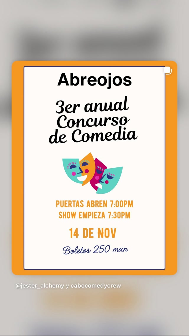 Abreojos — 3er concurso anual de comedia