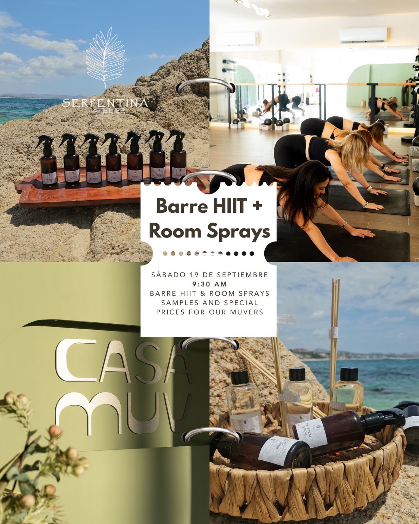 Barre HIIT + Serpentina Room Sprays