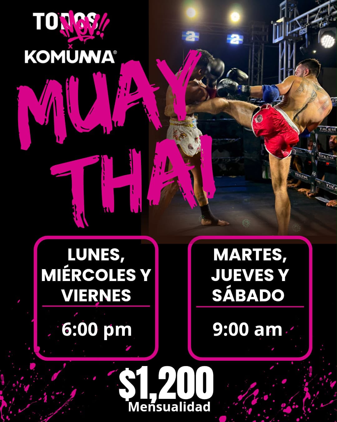 Muay Thai Class poster