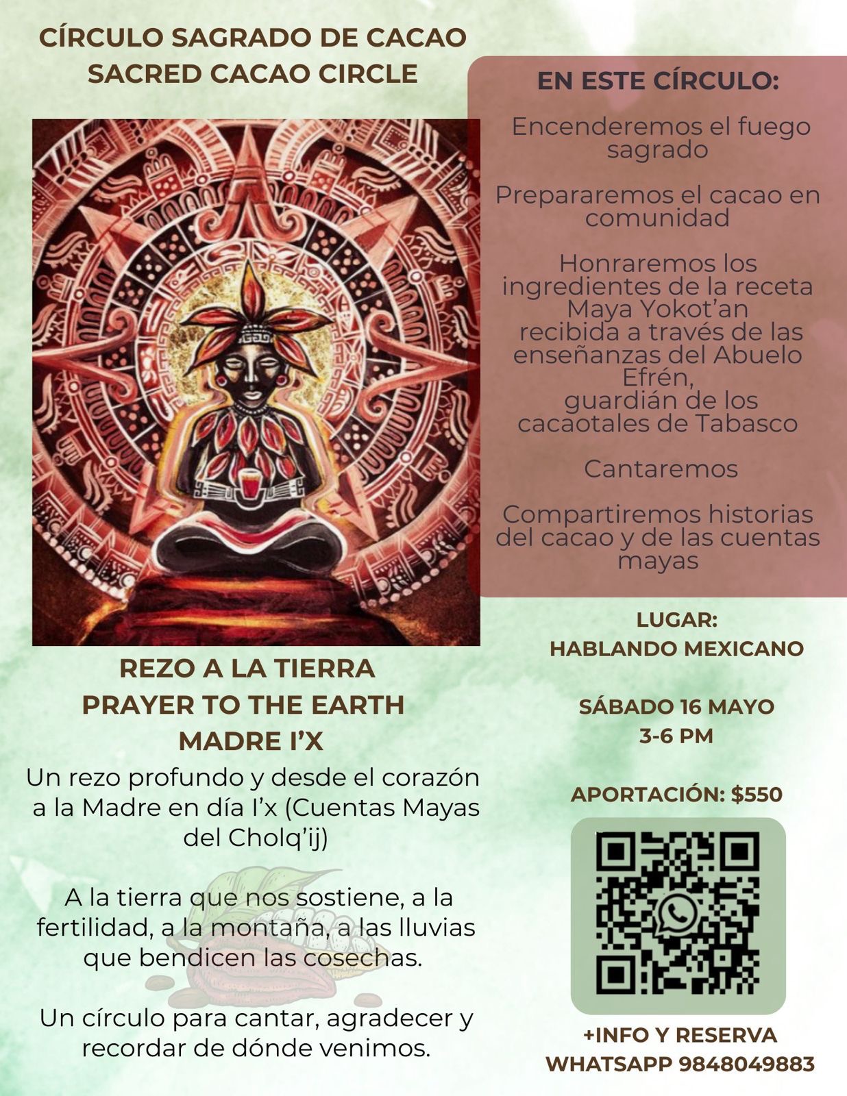 Circulo Sagrado de Cacao • Sacred Cacao Circle