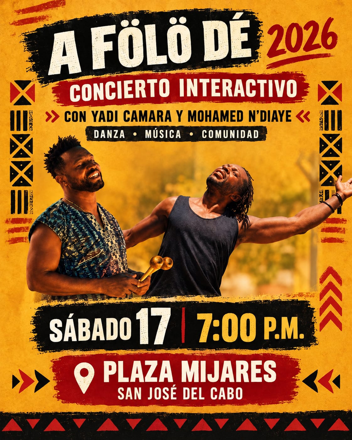 A Fölö Dé 2026 — interactive concert with Yadi Camara & Mohamed N’Diaye (Plaza Mijares)