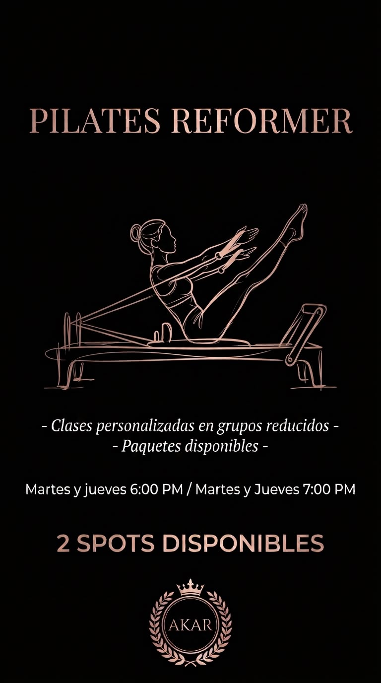 Pilates Reformer Class poster