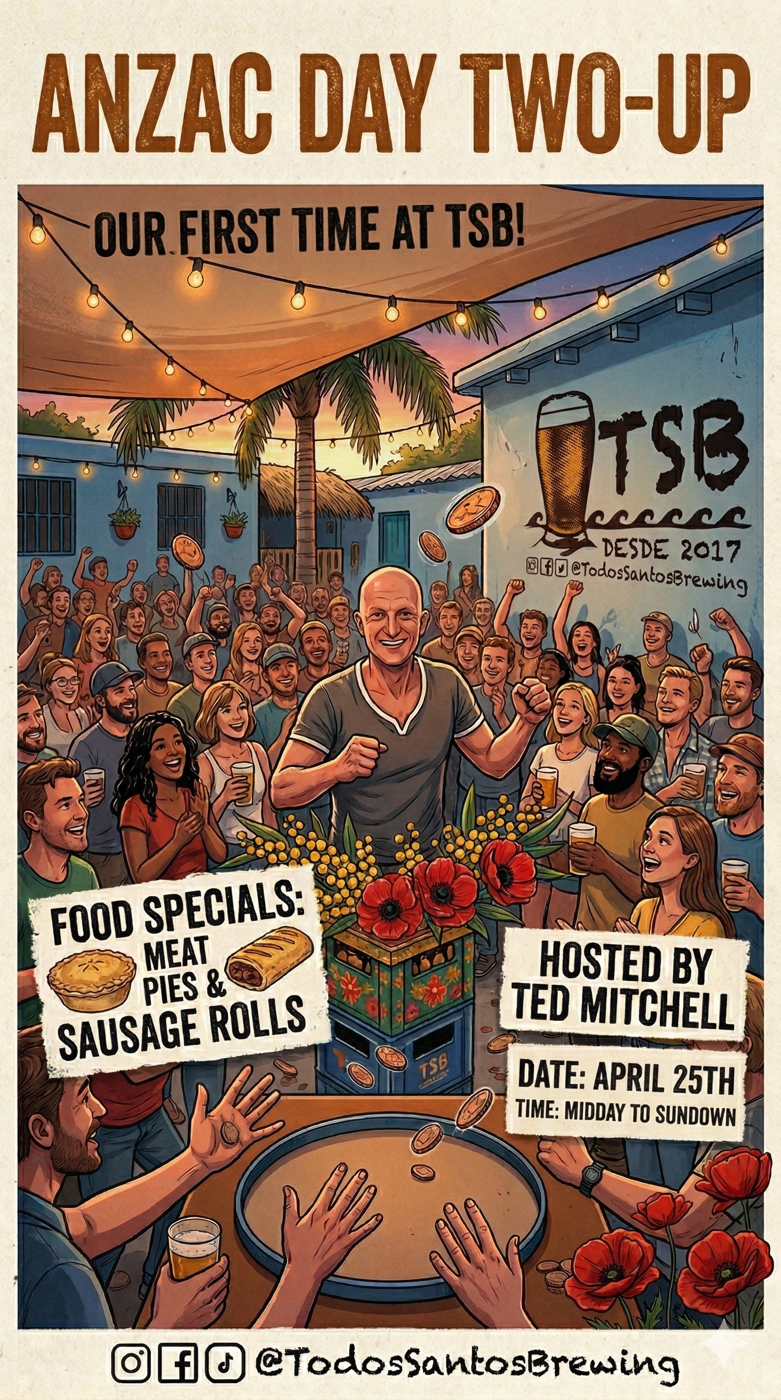 🍺 ANZAC DAY TWO-UP AT TSB 🇦🇺