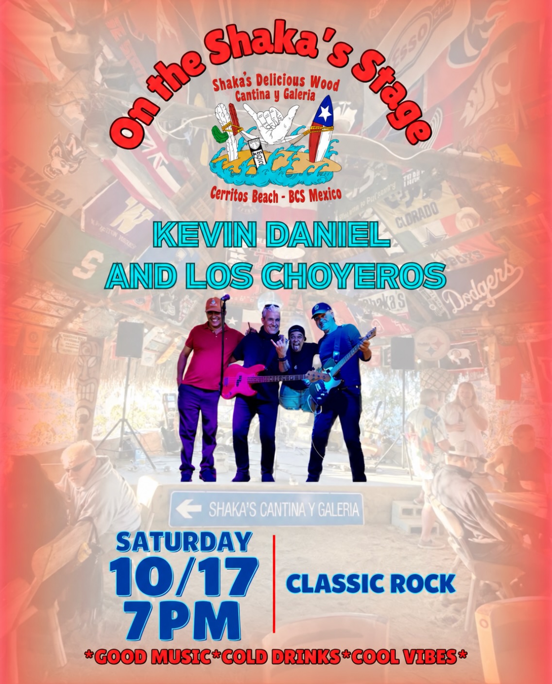 Kevin Daniel & Los Choyeros — classic rock at Shaka’s Cantina (Cerritos)