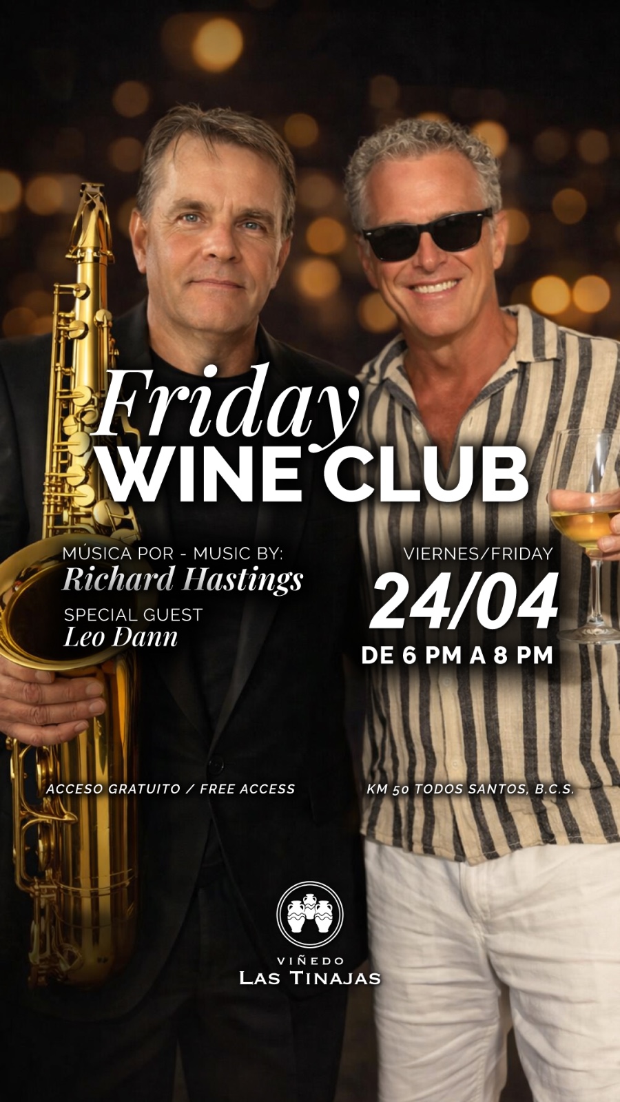 FRIDAY WINE CLUB VIÑEDO LAS TINAJAS poster