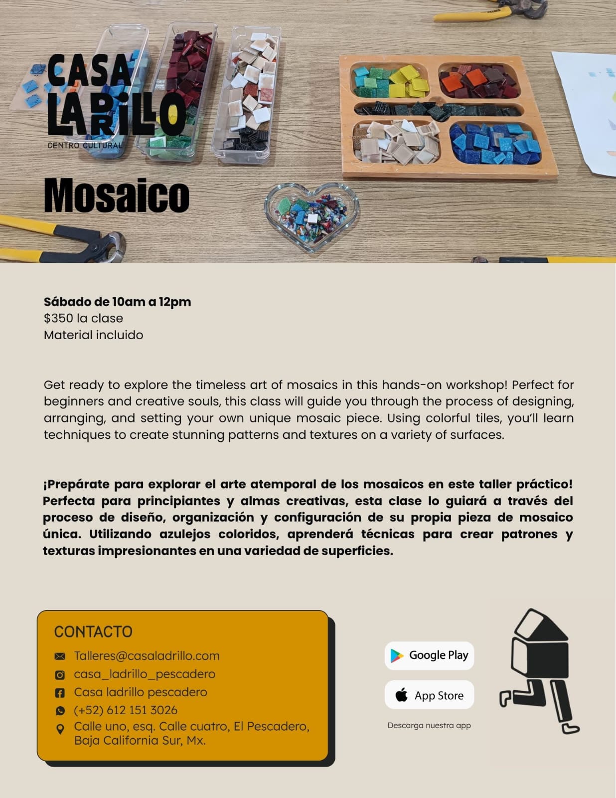 Mosaic Workshop poster