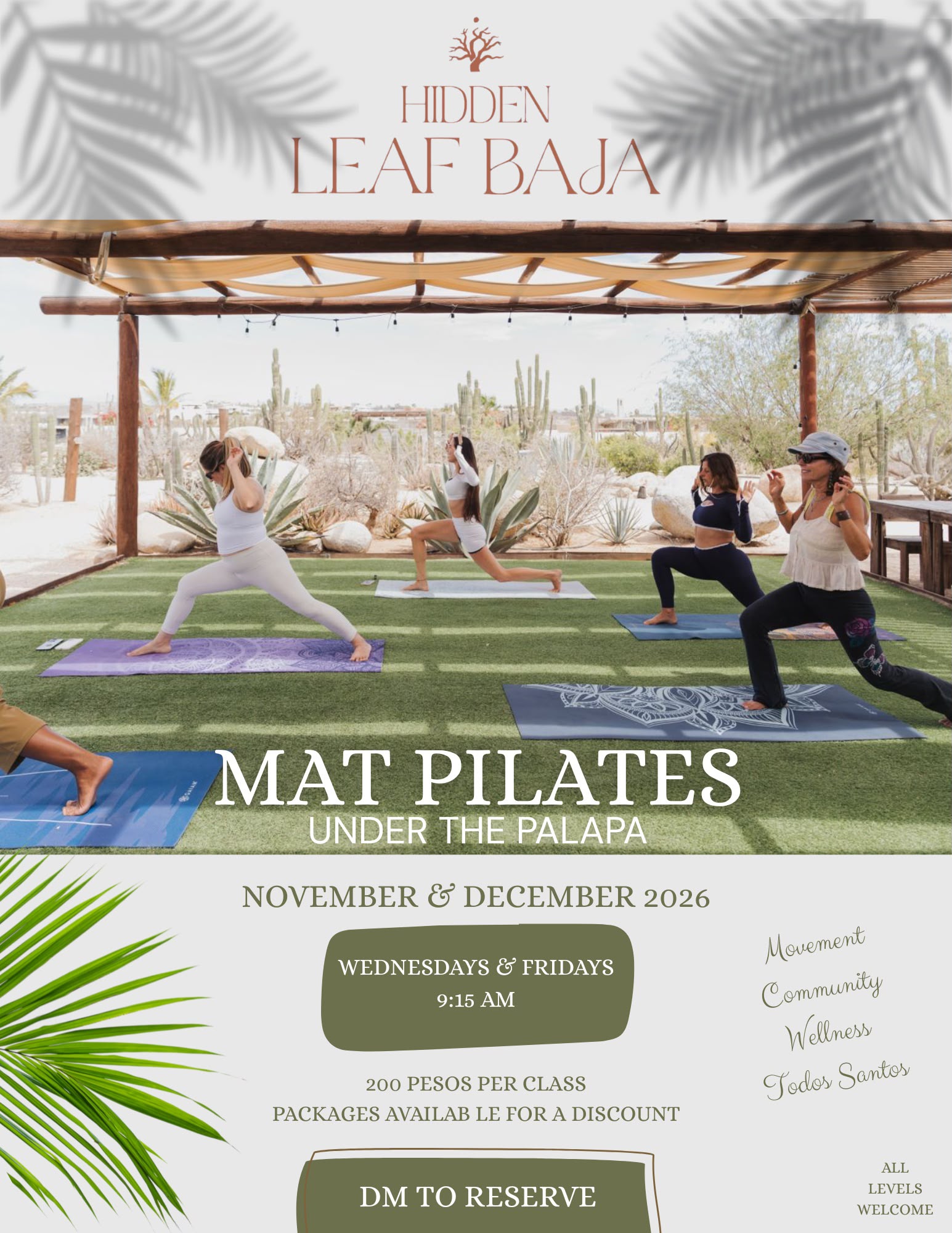 Mat Pilates Under the Palapa poster
