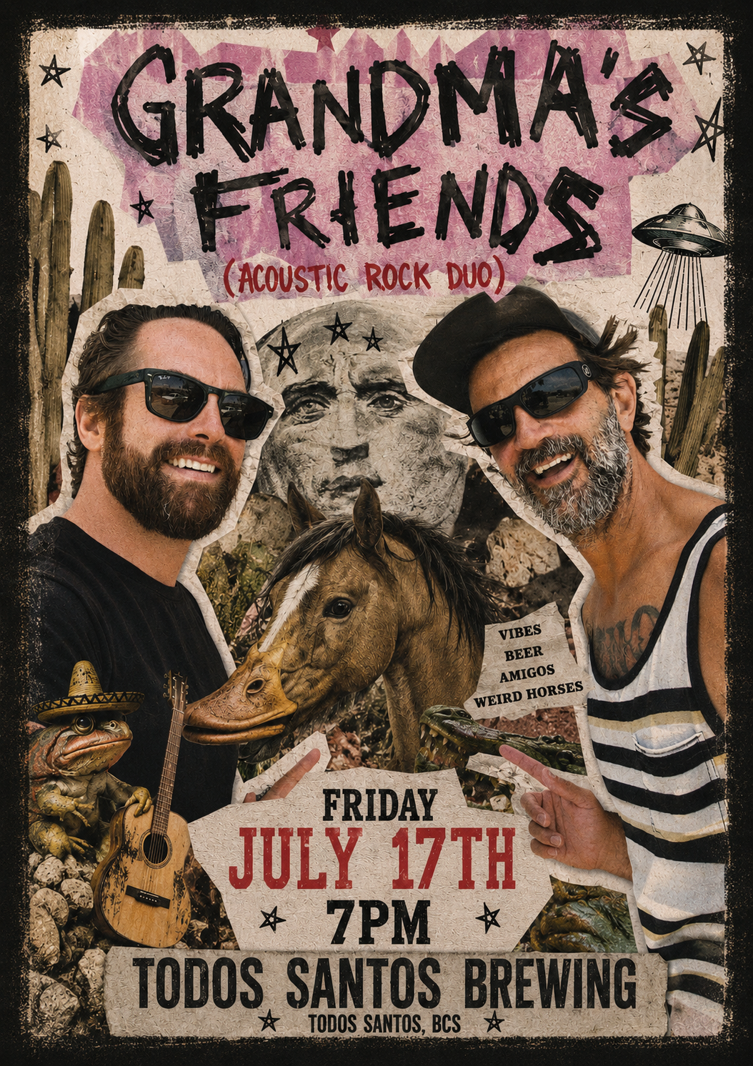 Grandma’s Friends at Todos Santos Brewing poster
