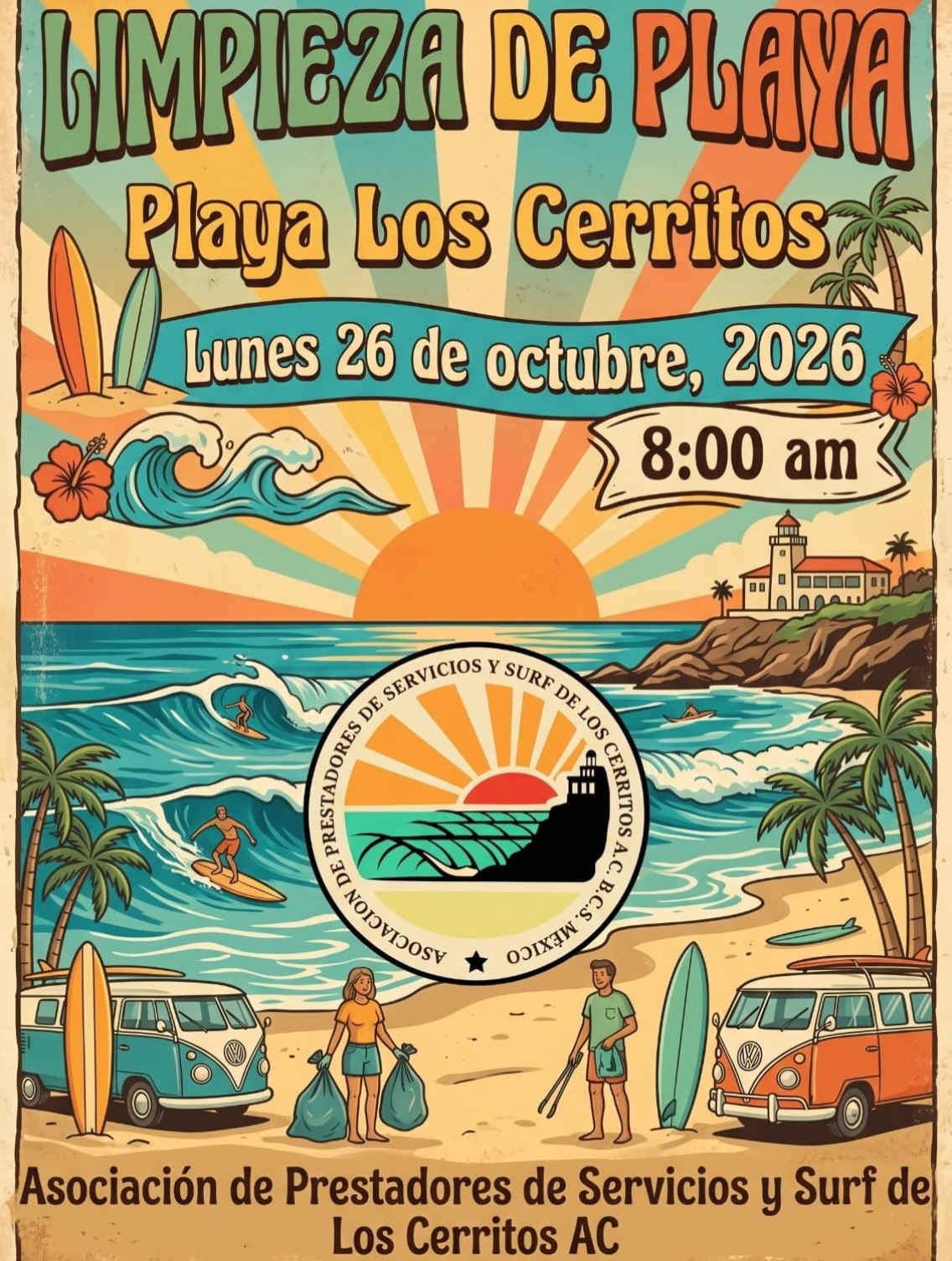 Los Cerritos Beach Cleanup — season-opening community cleanup (meet at the MSS palapa)