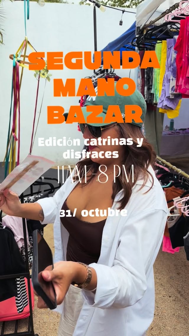 Bazar de segunda mano: edición Catrinas y Disfraces — bazar, karaoke, taller de calabazas y cine al aire libre (Tropical Kitchen Cabo)