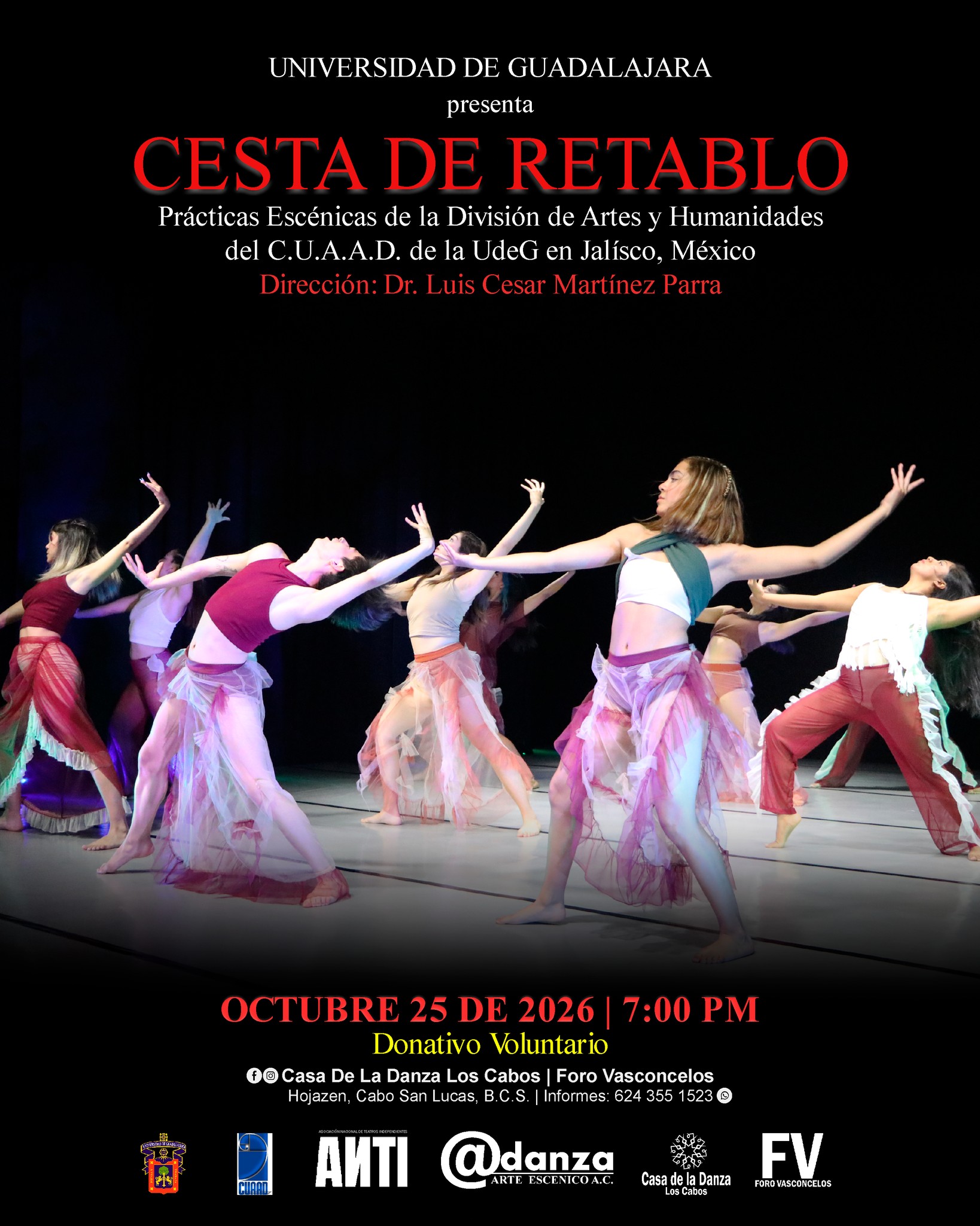 Cesta de Retablo — Universidad de Guadalajara scenic arts (Casa de la Danza)