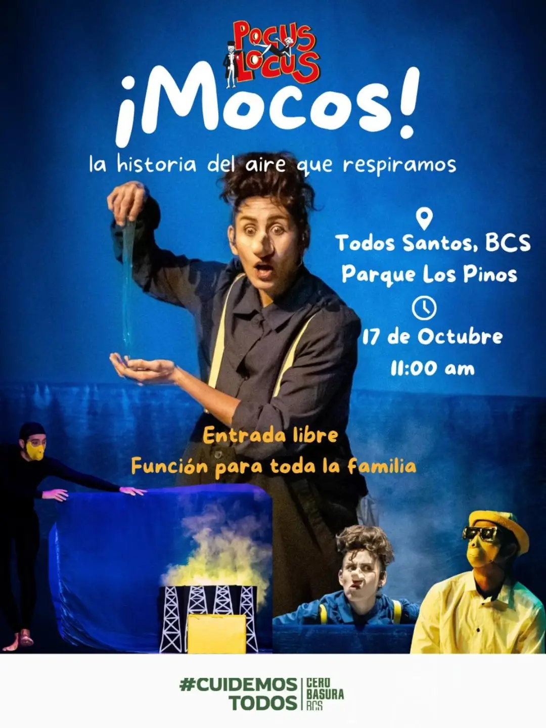¡Mocos! La historia del aire que respiramos — teatro familiar Pocus Locus