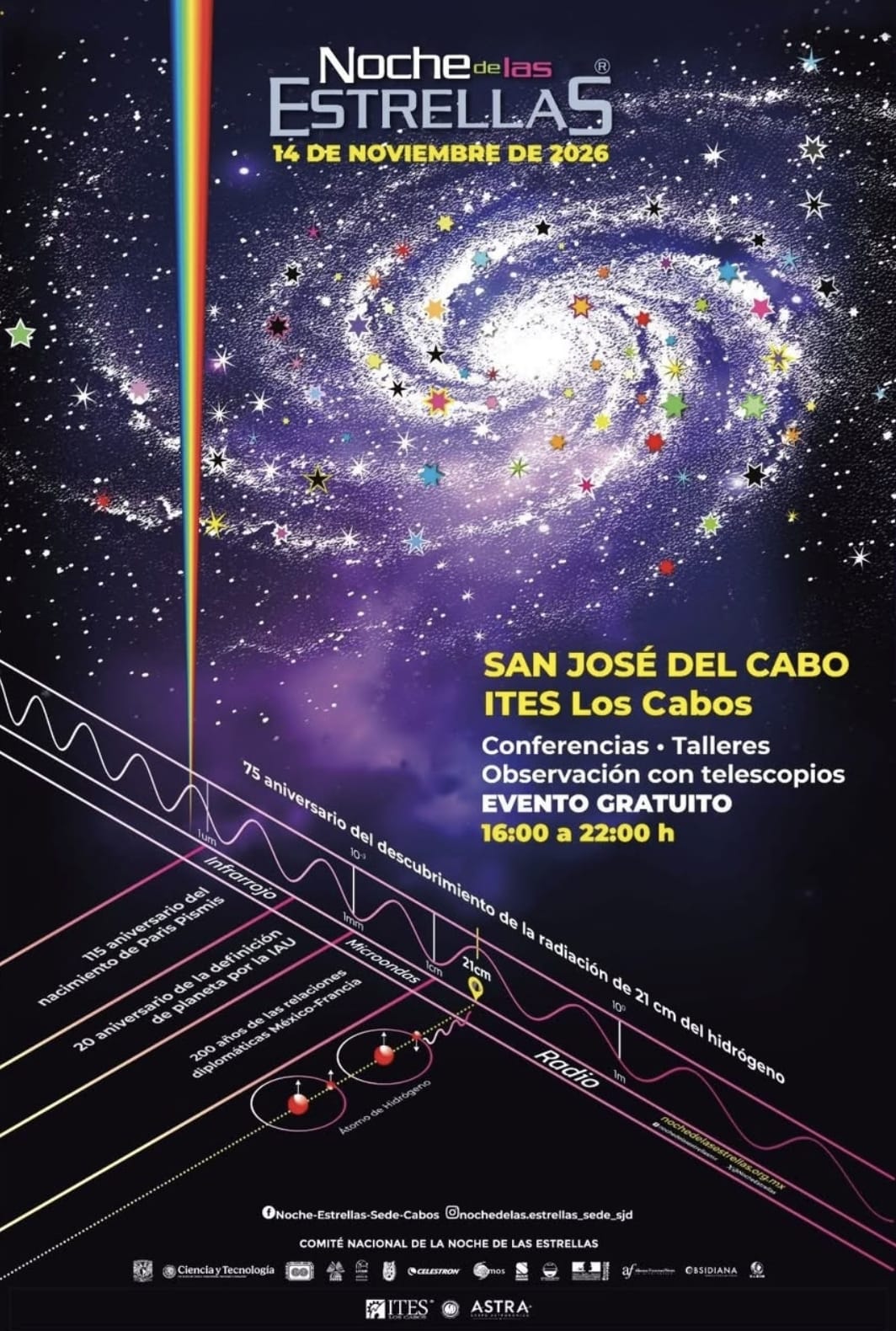 Noche de las Estrellas 2026 — free astronomy night with talks, workshops & telescopes (ITES Los Cabos, San José del Cabo)