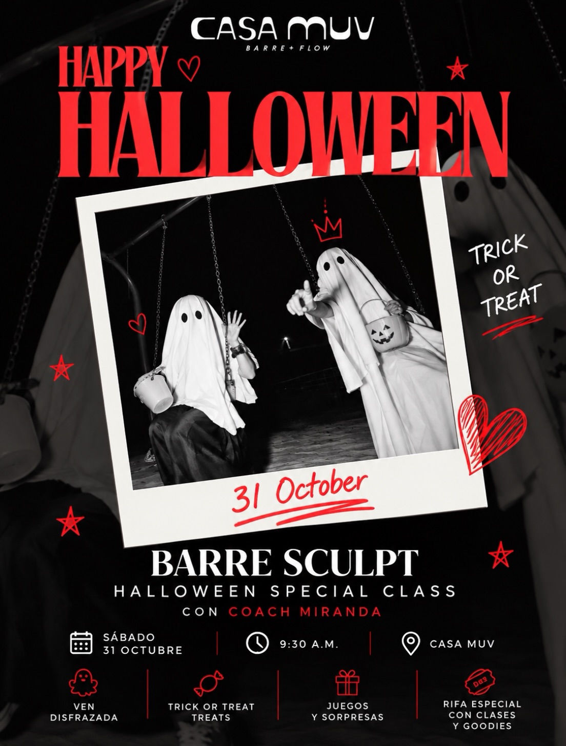 Clase Especial Halloween de Barre Sculpt poster